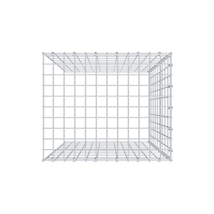 Monteret gabion type 4 100 cm x 60 cm x 50 cm (L x H x D), maskestørrelse 5 cm x 10 cm, C-ring