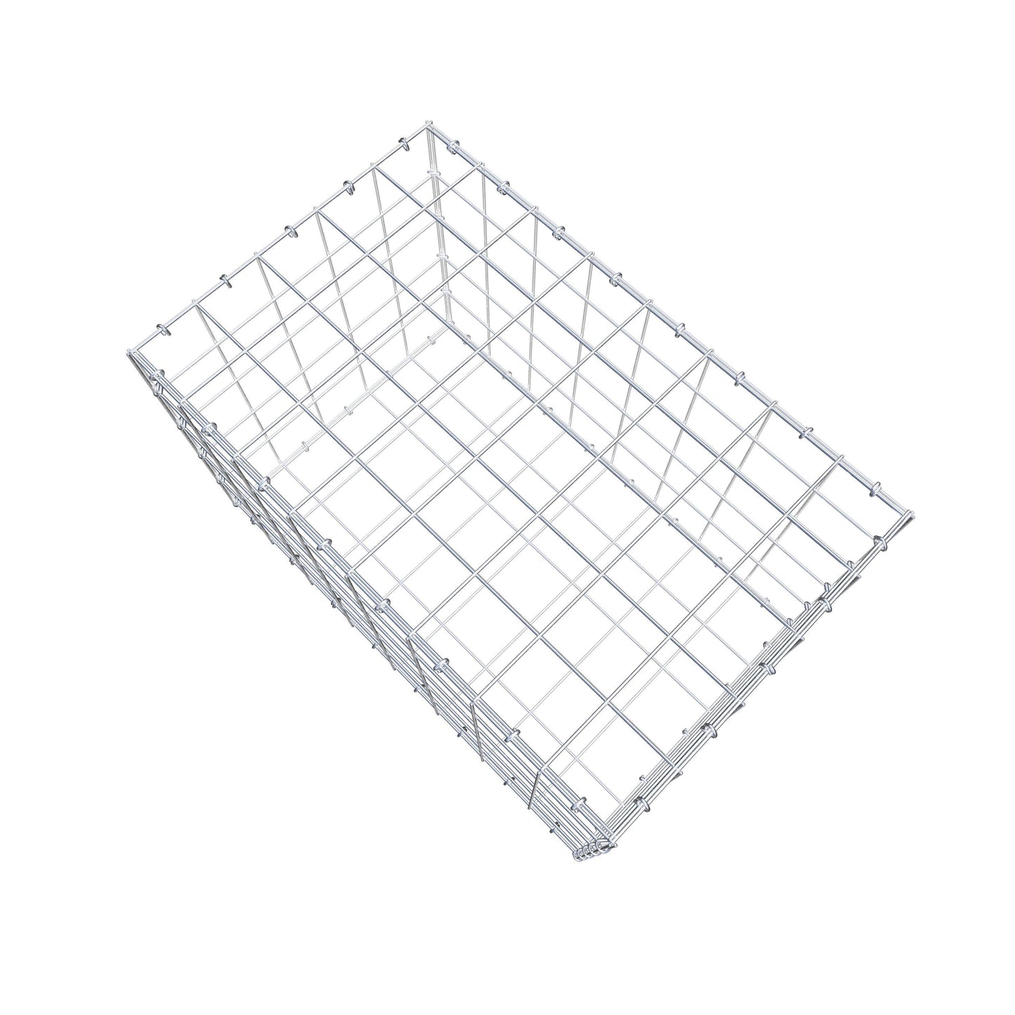 Gabião 80 cm x 50 cm x 50 cm (C x A x P), malhagem 10 cm x 10 cm, anel C