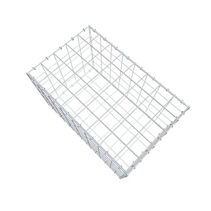 Gabião 80 cm x 50 cm x 50 cm (C x A x P), malhagem 10 cm x 10 cm, anel C