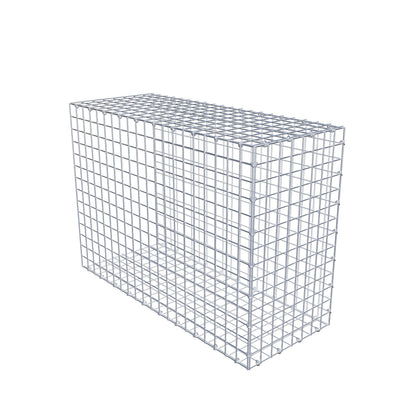 Monteret gabion type 2 100 cm x 70 cm x 40 cm (L x H x D), maskestørrelse 5 cm x 5 cm, C-ring