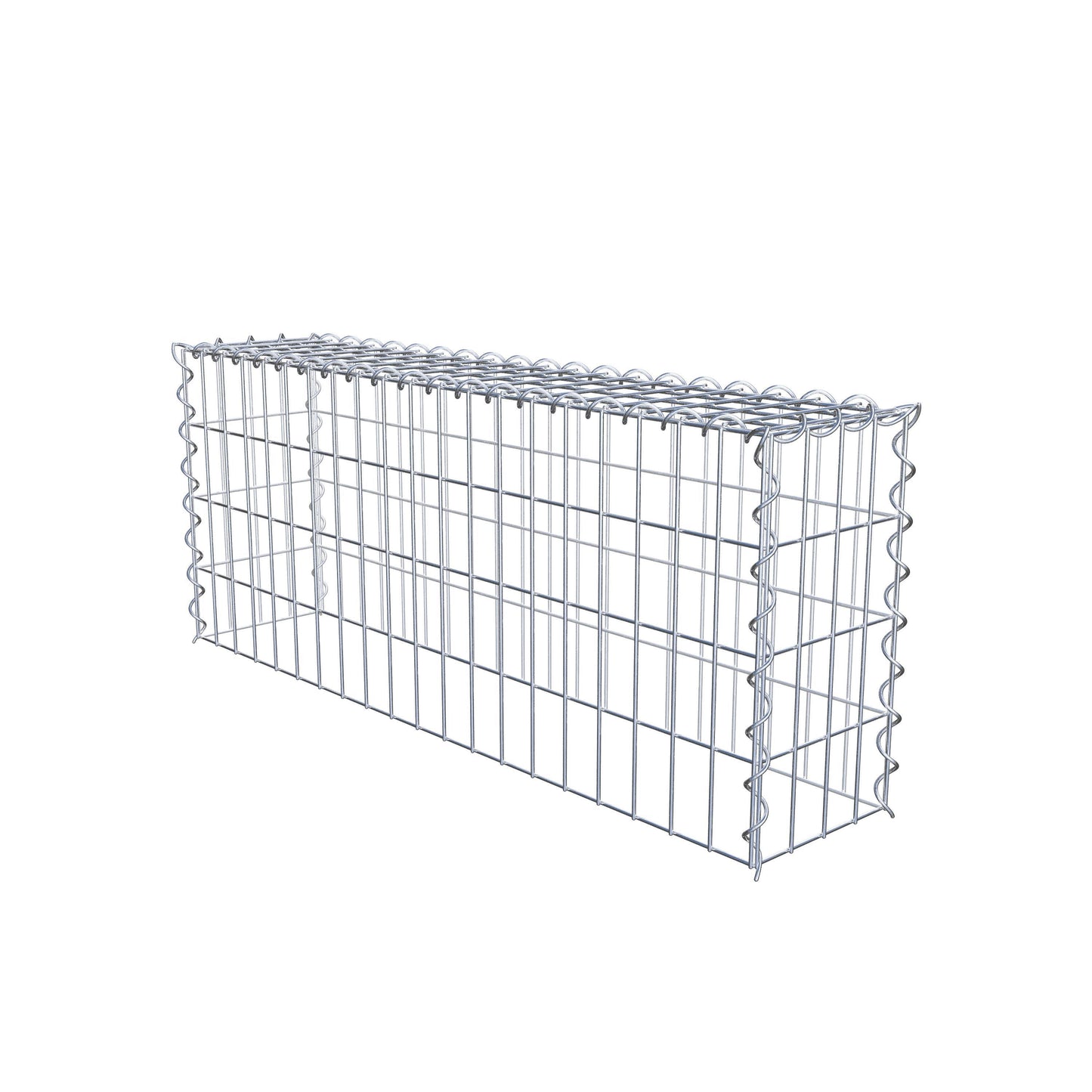 Gavión complementario tipo 3 100 cm x 40 cm x 20 cm (L x A x P), malla 5 cm x 10 cm, espiral