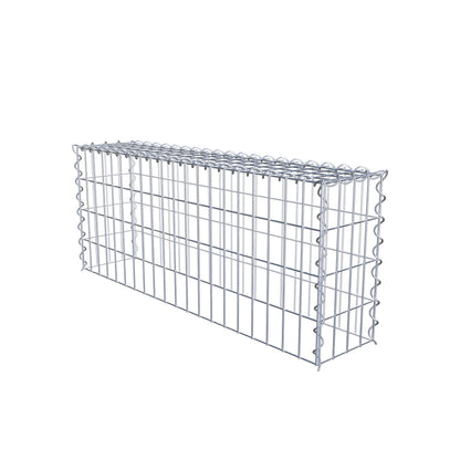 Gavión complementario tipo 3 100 cm x 40 cm x 20 cm (L x A x P), malla 5 cm x 10 cm, espiral