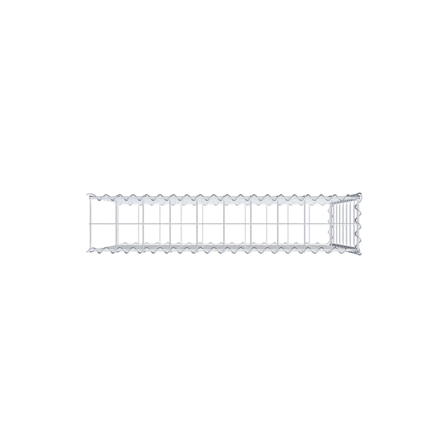Anbaugabione Typ 2 100 cm x 80 cm x 20 cm (L x H x T), Maschenweite 10 cm x 10 cm, Spirale