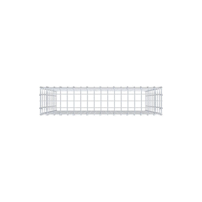 Monteret gabion type 3 100 cm x 90 cm x 20 cm (L x H x D), maskestørrelse 5 cm x 10 cm, C-ring