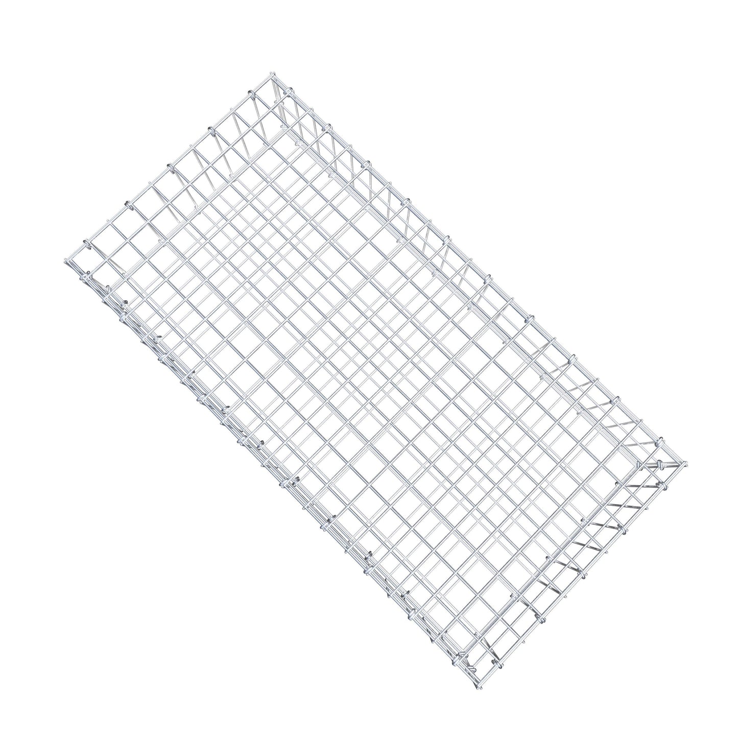 Gabião 100 cm x 20 cm x 50 cm (C x A x P), malhagem 5 cm x 10 cm, anel C