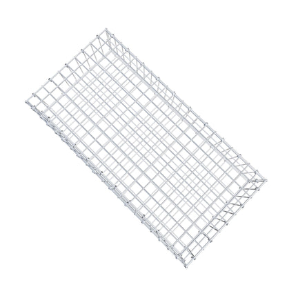 Gabião 100 cm x 20 cm x 50 cm (C x A x P), malhagem 5 cm x 10 cm, anel C
