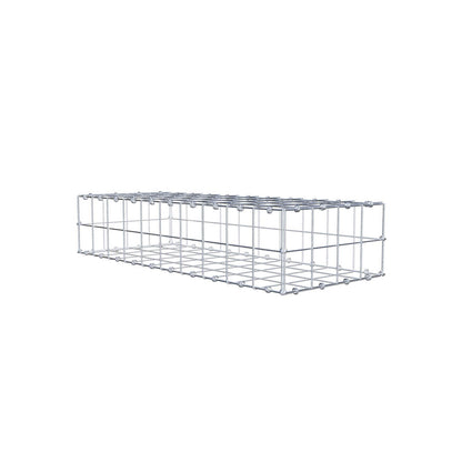 Gabião 100 cm x 20 cm x 40 cm (C x A x P), malhagem 10 x 10 cm, anel espiral
