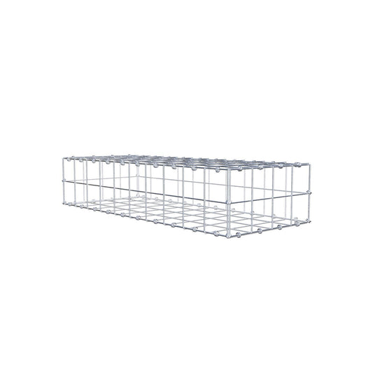 Gabião 100 cm x 20 cm x 40 cm (C x A x P), malhagem 10 x 10 cm, anel espiral
