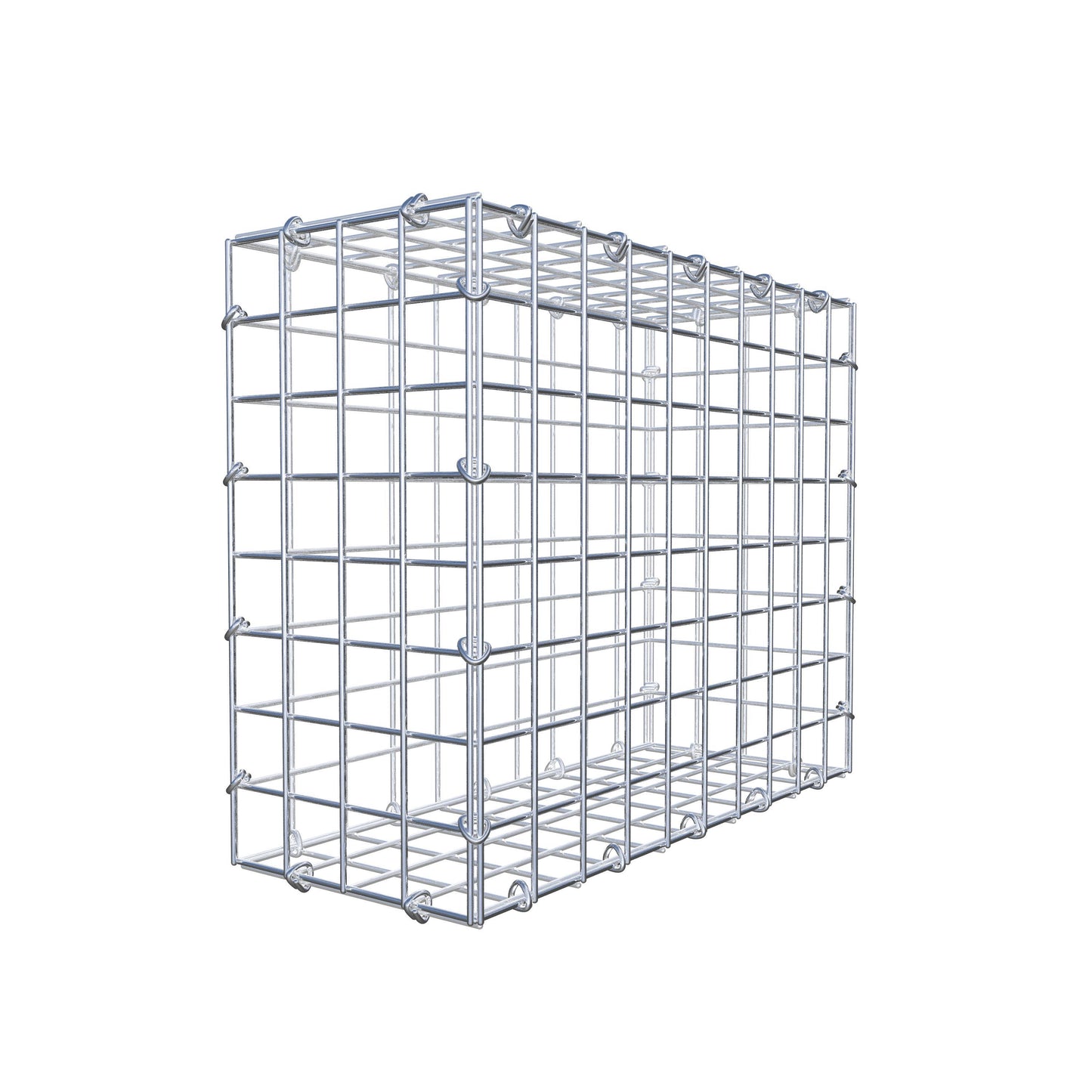 Gabião 50 cm x 40 cm x 20 cm (C x A x P), malhagem 5 cm x 5 cm, anel C