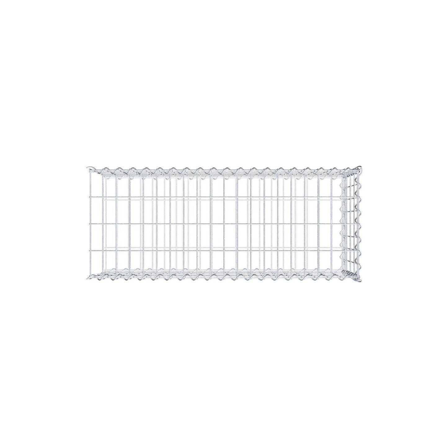 Anbaugabione Typ 2 100 cm x 40 cm x 40 cm (L x H x T), Maschenweite 5 cm x 10 cm, Spirale