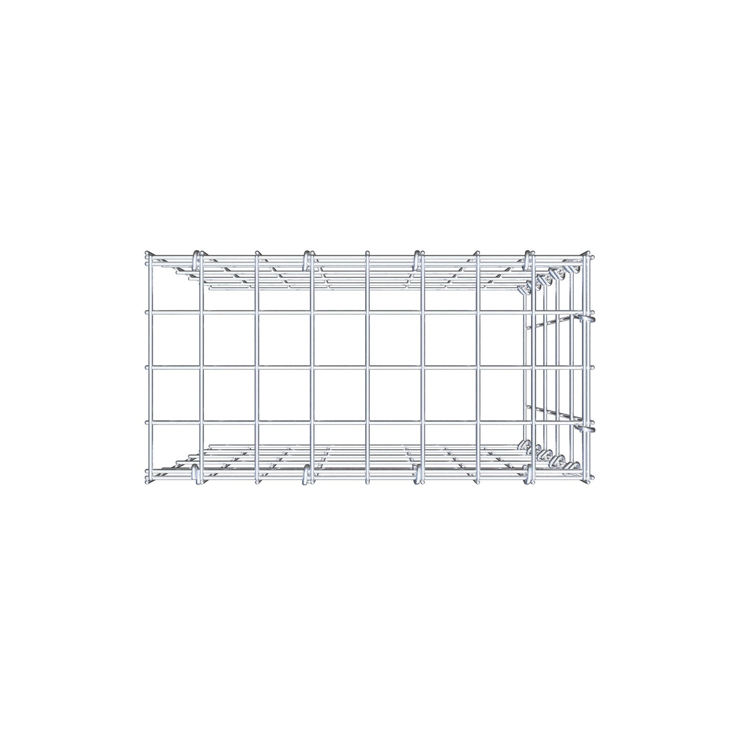 Gabião Tipo 4 50 cm x 40 cm x 20 cm (C x A x P), malhagem 5 cm x 10 cm, anel C