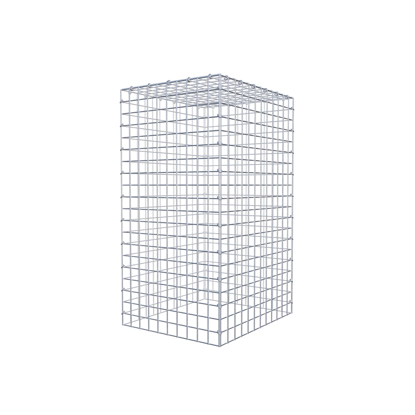 Gabbione aggiuntivo di tipo 3 100 cm x 60 cm x 50 cm (L x H x P), maglia 5 cm x 5 cm, anello a C