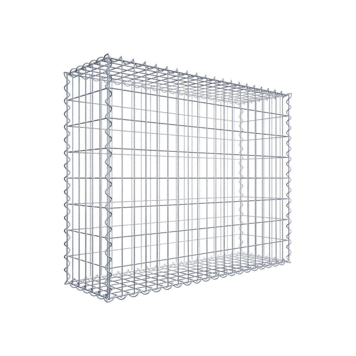 Lot de 2 gabions 100 cm x 80 cm x 30 cm (L x H x P), mailles 5 x 10 cm, spirale