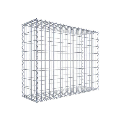 Lot de 2 gabions 100 cm x 80 cm x 30 cm (L x H x P), mailles 5 x 10 cm, spirale