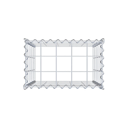 Gabião tipo 3 50 cm x 50 cm x 30 cm (C x A x P), malhagem 10 cm x 10 cm, espiral