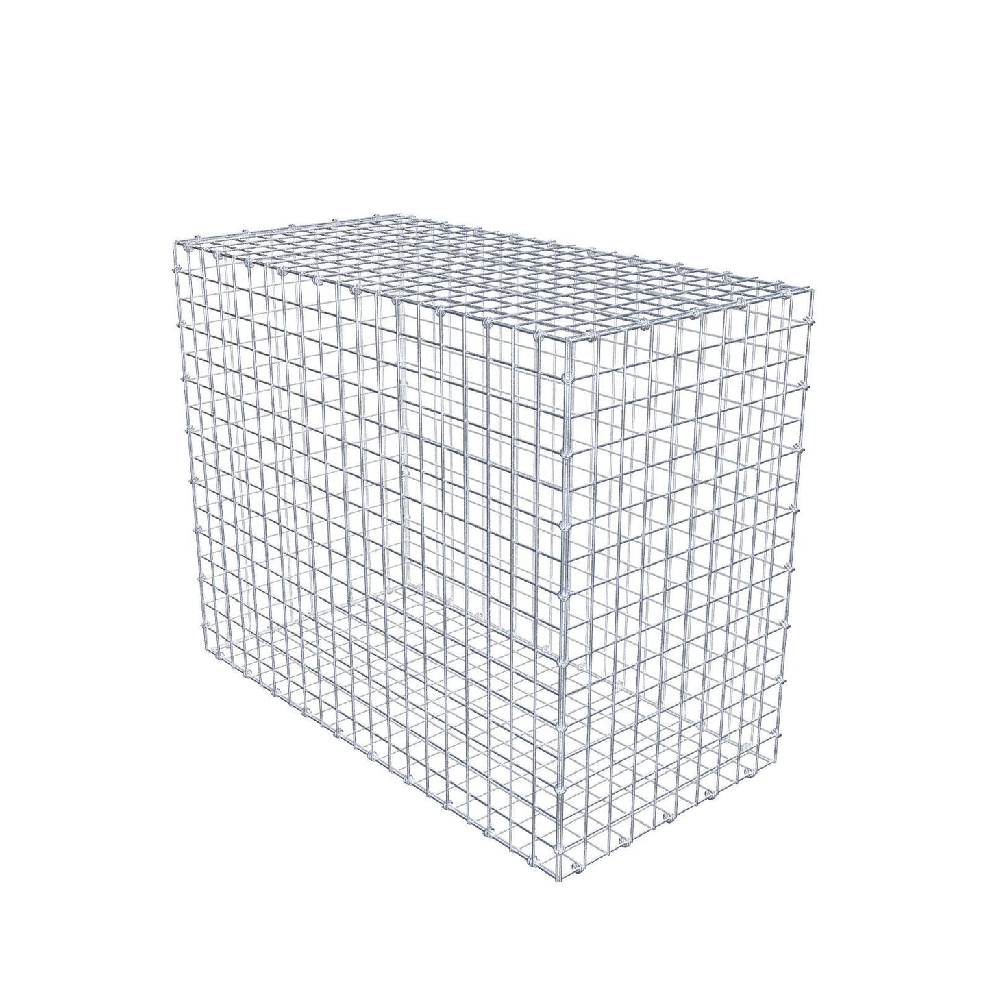 Gabião 100 cm x 80 cm x 50 cm (C x A x P), malhagem 5 x 5 cm, anel espiral