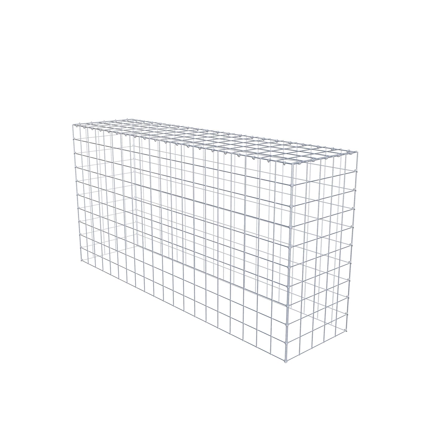 Anbaugabione Typ 3 200 cm x 100 cm x 50 cm (L x H x T), Maschenweite 10 cm x 10 cm, C-Ring