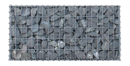 Juego de 2 gaviones 100 cm x 60 cm x 20 cm (L x A x P), malla 5 x 10 cm, espiral