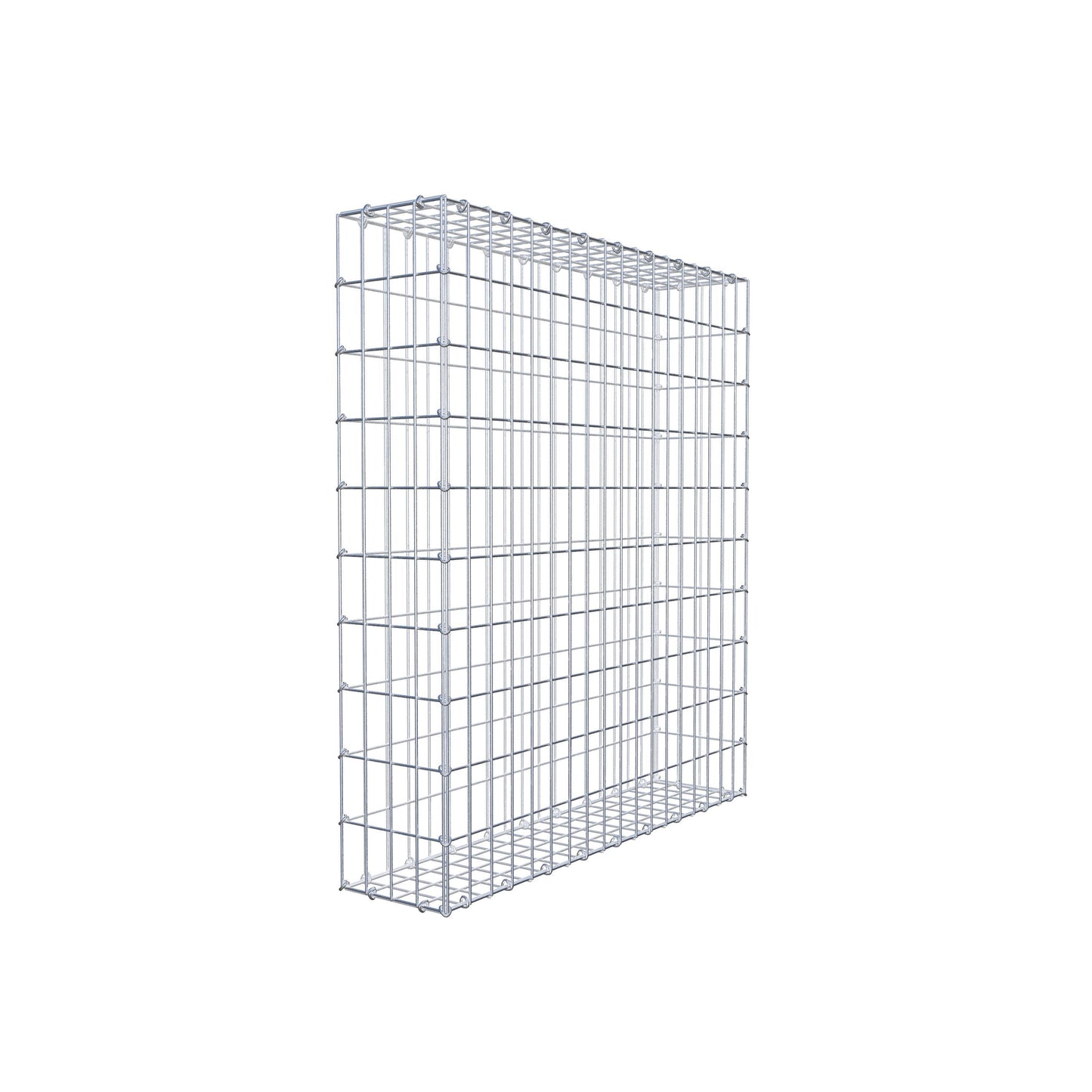 Gabião 100 cm x 90 cm x 20 cm (C x A x P), malhagem 5 cm x 10 cm, anel C