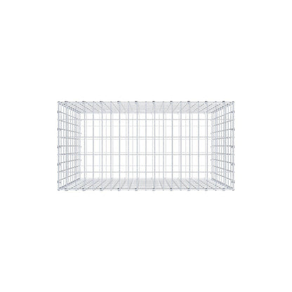 Gabião 100 cm x 100 cm x 50 cm (C x A x P), malhagem 5 x 10 cm, anel espiral