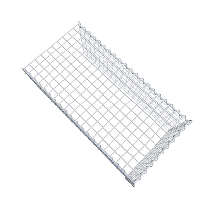 Gabião tipo 4 100 cm x 40 cm x 50 cm (C x A x P), malhagem 5 cm x 5 cm, espiral
