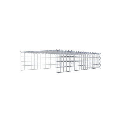 Gabião Tipo 4 100 cm x 20 cm x 50 cm (C x A x P), malhagem 5 cm x 5 cm, espiral