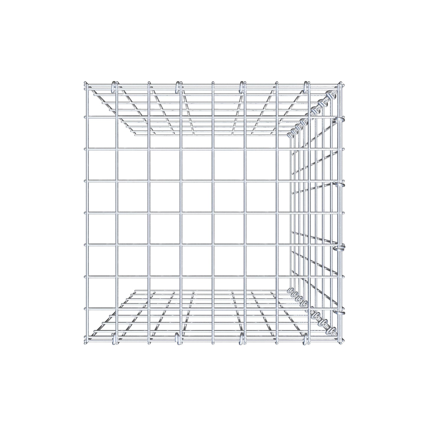 Gabião Tipo 4 80 cm x 40 cm x 40 cm (C x A x P), malhagem 5 cm x 10 cm, anel C