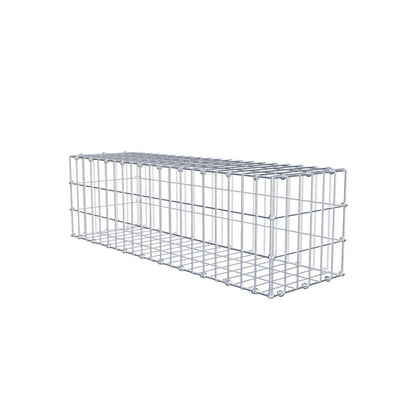 Gabion 100 cm x 30 cm x 30 cm (L x H x P), mailles 5 x 10 cm, anneau en spirale