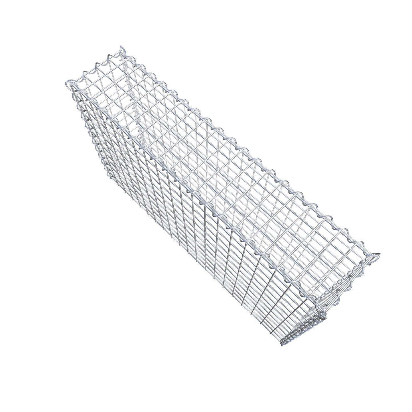 Gabião Tipo 3 100 cm x 60 cm x 20 cm (C x A x P), malhagem 5 cm x 5 cm, espiral