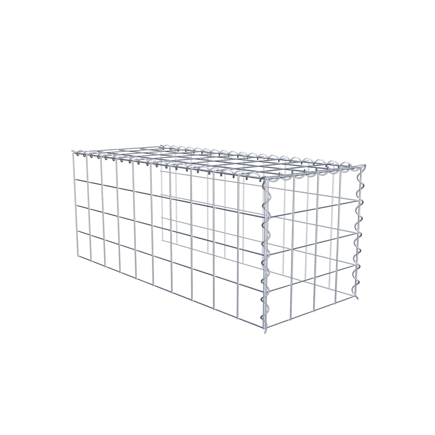 Add-on schanskorf type 4 100 cm x 40 cm x 40 cm (L x H x D), maaswijdte 10 cm x 10 cm, spiraal
