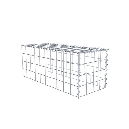 Add-on schanskorf type 4 100 cm x 40 cm x 40 cm (L x H x D), maaswijdte 10 cm x 10 cm, spiraal