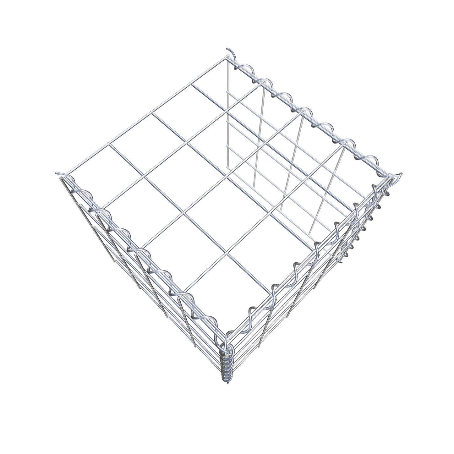 Gavión complementario tipo 4 40 cm x 40 cm x 40 cm (L x A x P), malla 10 cm x 10 cm, espiral