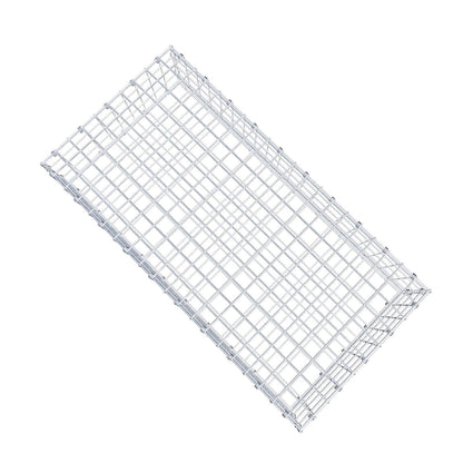 Gabion 100 cm x 20 cm x 50 cm (L x H x P), mailles 5 x 5 cm, anneau en spirale