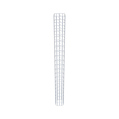 Coluna de gabião quadrada 17 cm x 17 cm, 200 cm de altura, PM 5 cm x 10 cm