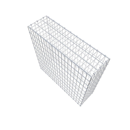 Gabione 100 cm x 100 cm x 30 cm (L x H x T), Maschenweite 5 x 10 cm, Spiralring