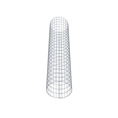 Colonna gabbionata rotonda di 42 cm di diametro, 200 cm di altezza, maglia 5 cm x 10 cm