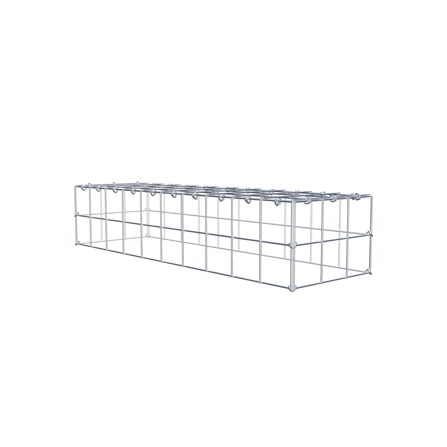 Gabião Tipo 3 100 cm x 20 cm x 30 cm (C x A x P), malhagem 10 cm x 10 cm, anel C