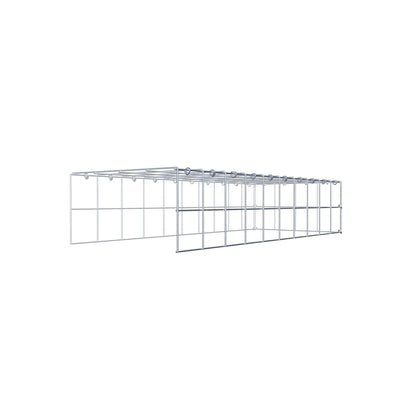Gabião Tipo 4 100 cm x 20 cm x 40 cm (C x A x P), malhagem 10 cm x 10 cm, anel C