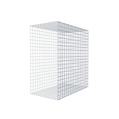 Typ 2 påbyggnadsgabion 100 cm x 90 cm x 50 cm (L x H x D), maskstorlek 5 cm x 5 cm, C-ring
