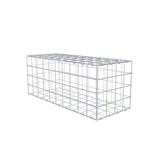 Gabião 100 cm x 40 cm x 40 cm (C x A x P), malhagem 10 x 10 cm, anel espiral