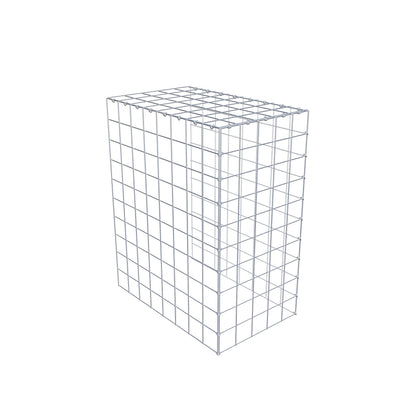 Monteret gabion type 4 100 cm x 80 cm x 50 cm (L x H x D), maskestørrelse 10 cm x 10 cm, C-ring
