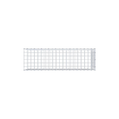 Mounted gabion type 2 100 cm x 40 cm x 30 cm (L x H x D), mesh size 5 cm x 5 cm, C-ring