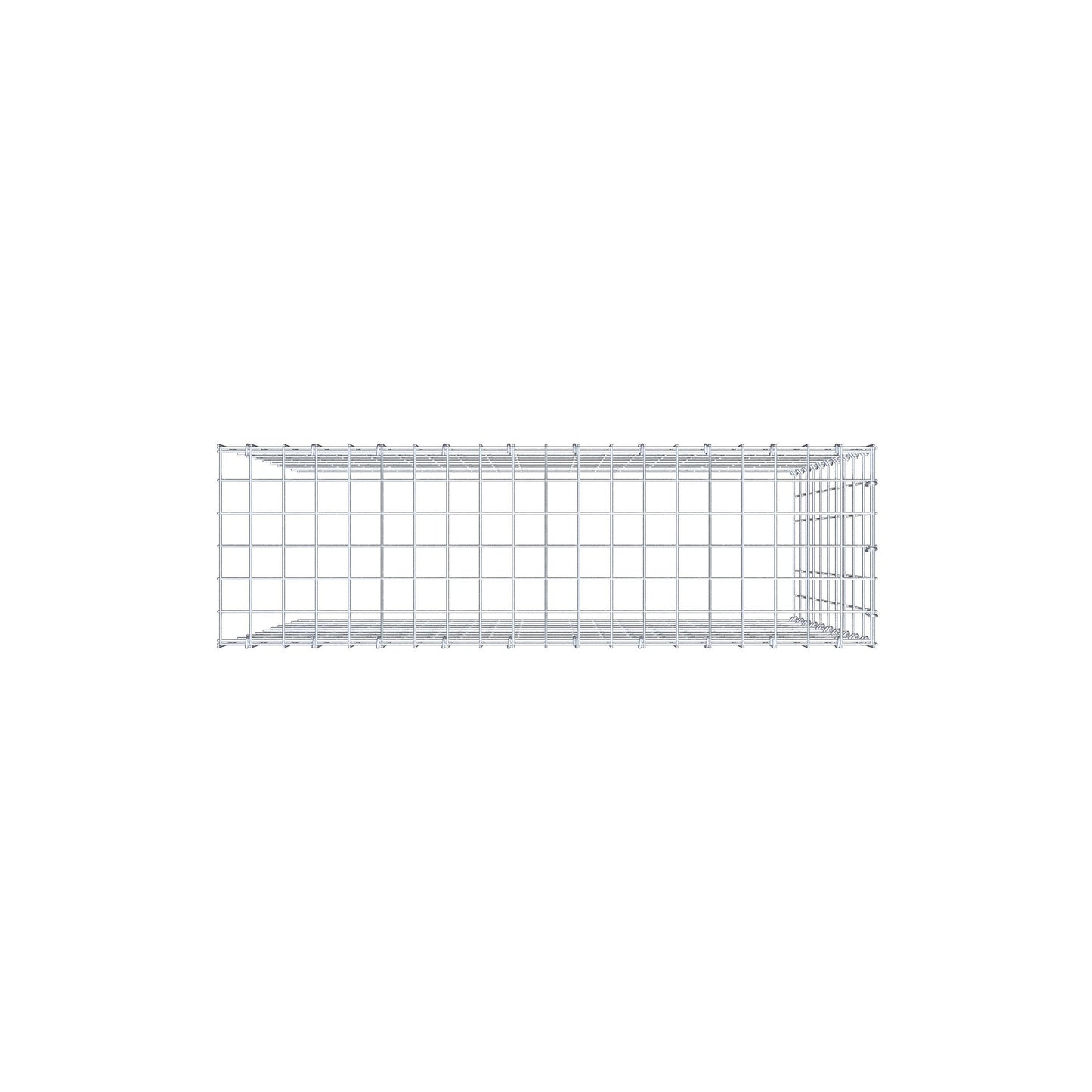 Gabião Tipo 4 100 cm x 100 cm x 30 cm (C x A x P), malhagem 5 cm x 10 cm, anel C