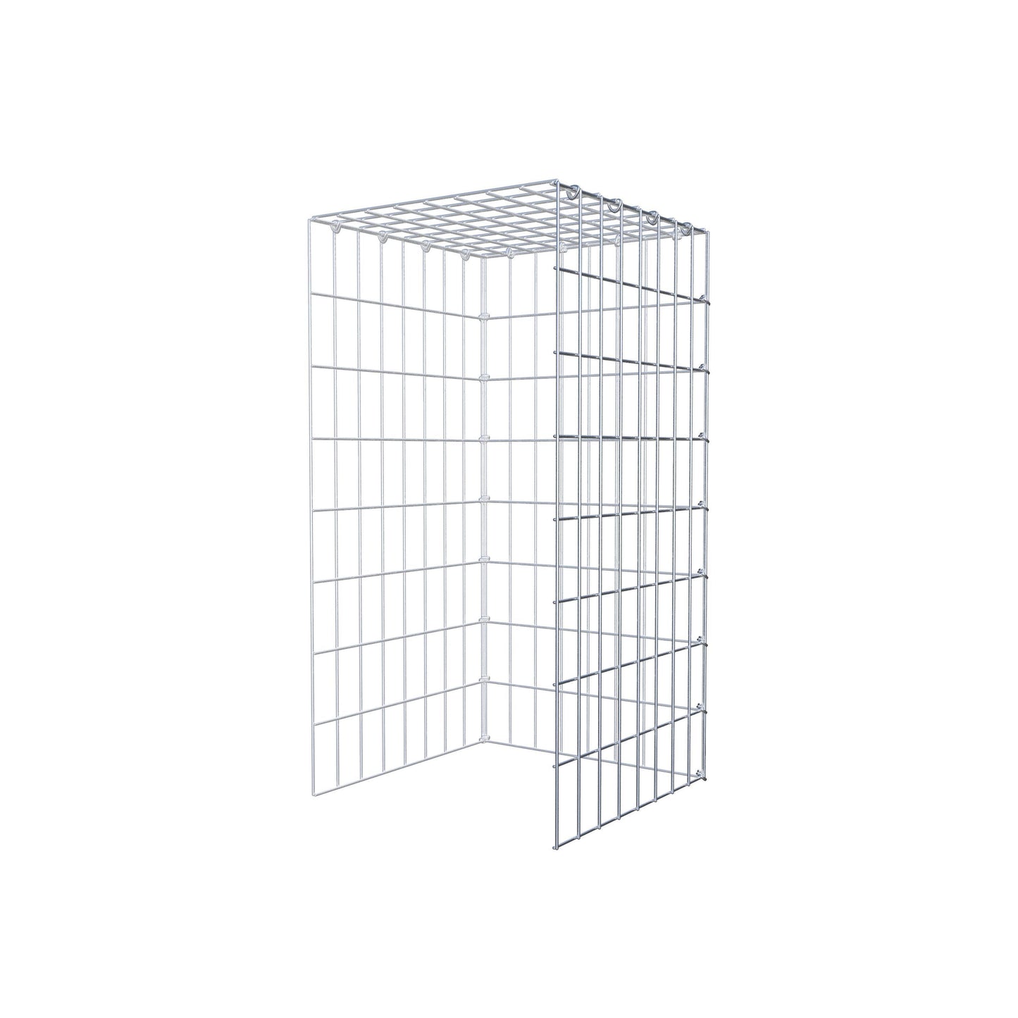 Gabião Tipo 4 80 cm x 40 cm x 40 cm (C x A x P), malhagem 5 cm x 10 cm, anel C