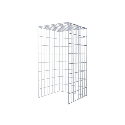 Gabião Tipo 4 80 cm x 40 cm x 40 cm (C x A x P), malhagem 5 cm x 10 cm, anel C