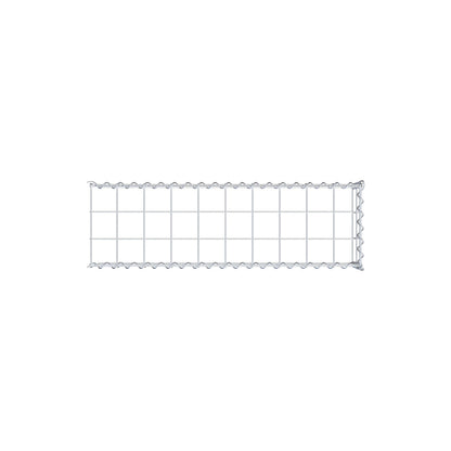 Extra gabion typ 4 100 cm x 20 cm x 30 cm (L x H x D), maskstorlek 10 cm x 10 cm, spiral