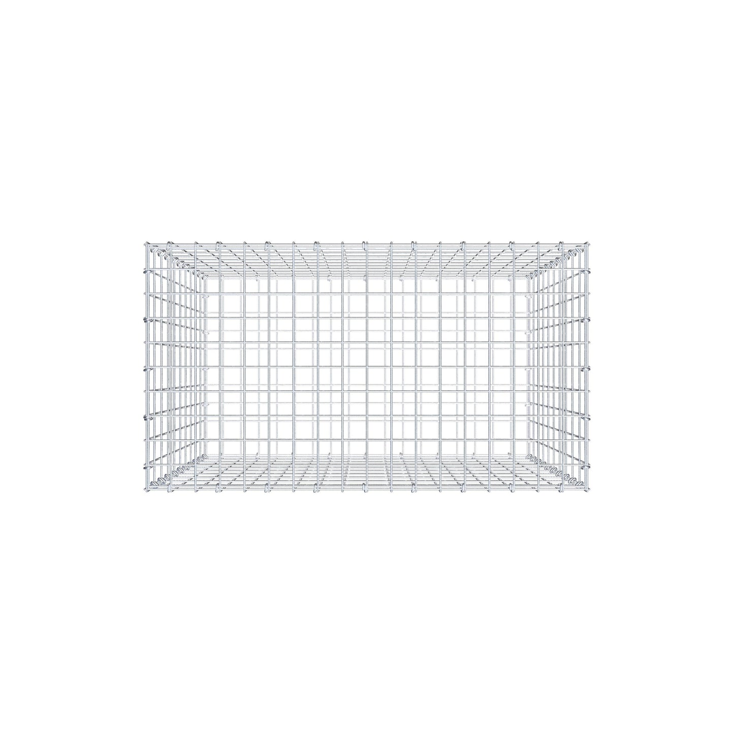 Gabione 100 cm x 90 cm x 50 cm (L x H x T), Maschenweite 5 cm x 10 cm, C-Ring