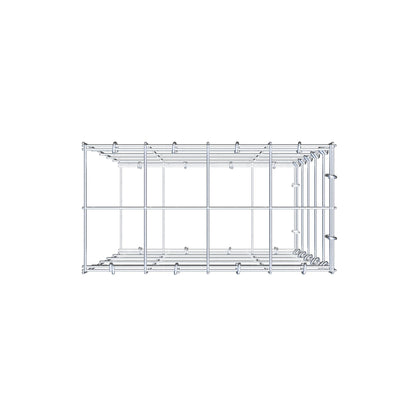 Fourche rapportée type 2 50 cm x 40 cm x 20 cm (L x H x P), mailles 10 cm x 10 cm, anneau C