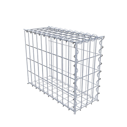 Gabion rapporté type 2 50 cm x 40 cm x 20 cm (L x H x P), mailles 5 cm x 10 cm, spirale