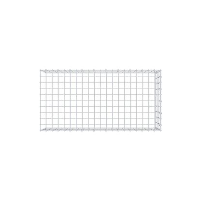 Monteret gabion type 4 100 cm x 30 cm x 50 cm (L x H x D), maskestørrelse 5 cm x 10 cm, C-ring